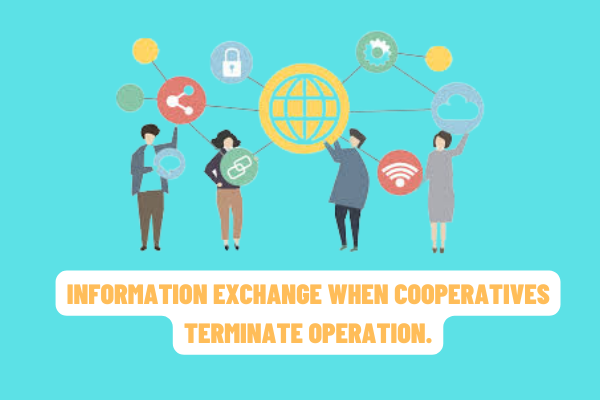 Exchange of information between systems of cooperatives terminating operation